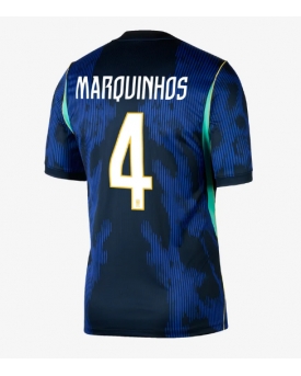 Billige Fotballdrakt Brasil Marquinhos #4 Replika Bortedrakt VM 2026 Kortermet Billige Fotballdrakt Brasil Marquinhos #4 Replika Bortedrakt VM 2026 Kortermet
